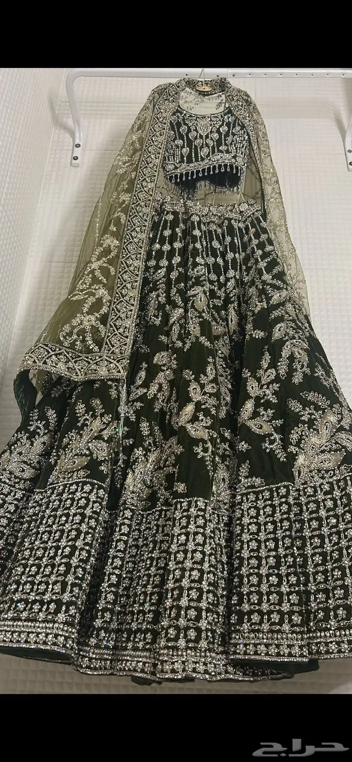 فستان هندي بيع وايجار لون وردي وسماوي احمر اخضر عودي زيتي 5