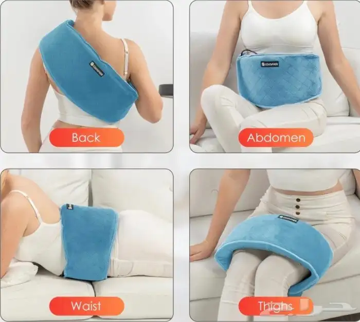 حزام تدفئة مريحة مع جهاز تدليك 0