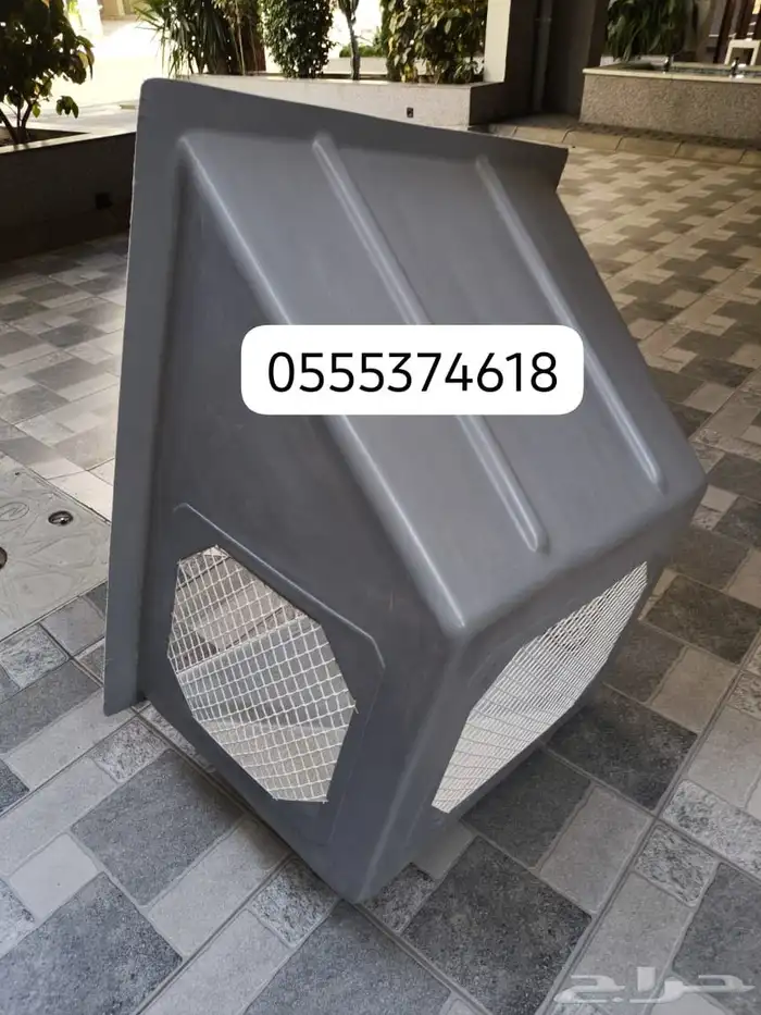 شبك مكيف خارجي غطاءشفات فيبر شبك تيك غطاء مكيف شفاط مع تركيب 6