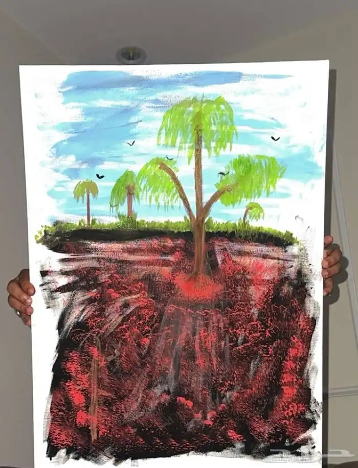 لوحة مرسومه باليد 1