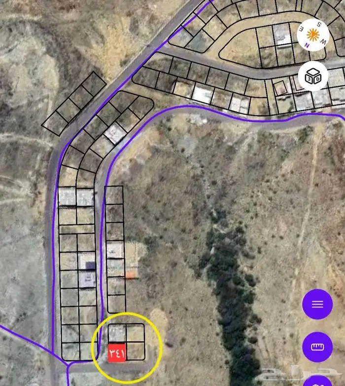 للبيع أرض سكنية موقع مميز منطقة الباحة مخطط المنار ح13 4