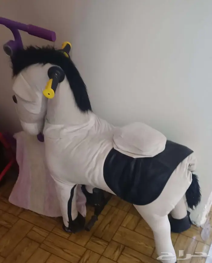 حصان للاطفال يتحمل وزن حتي 70كيلو بكفراات مثل السيكل 0