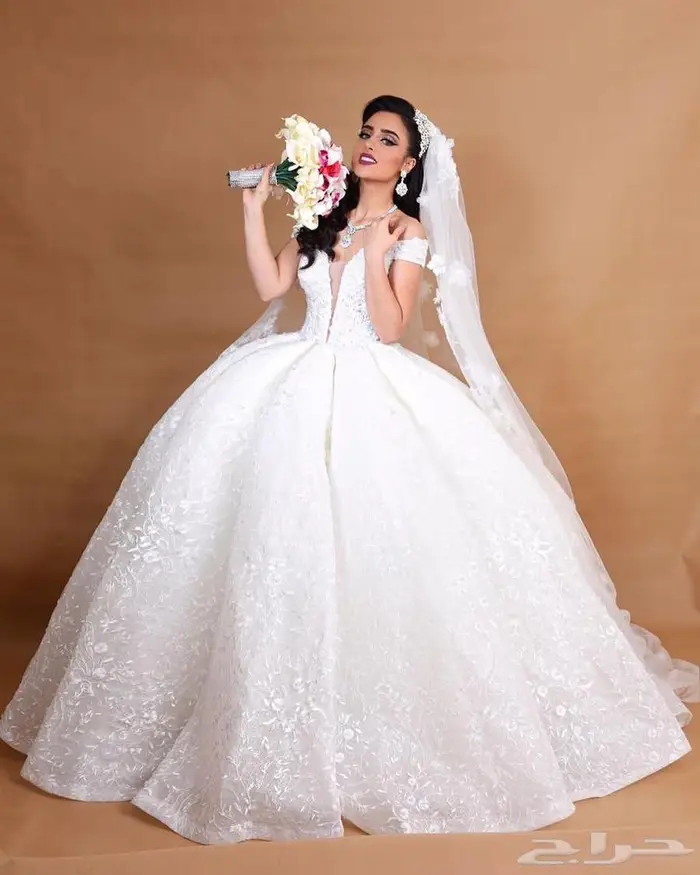 فستان زواج استخدام مرة واحدة-سارة القاسمي 0