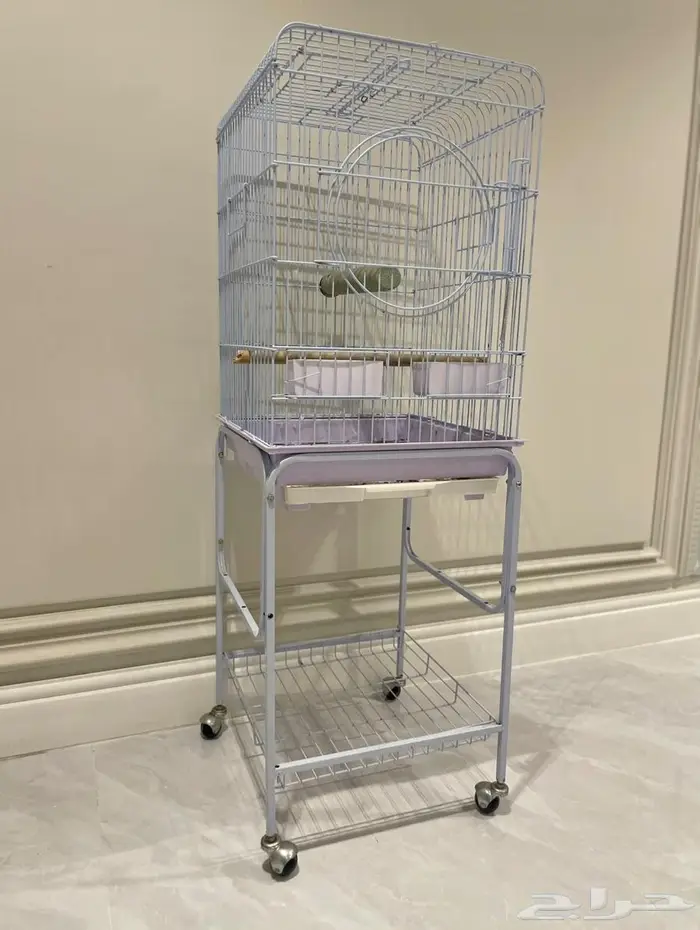 قفص ببغاء كبير بعجلات 0