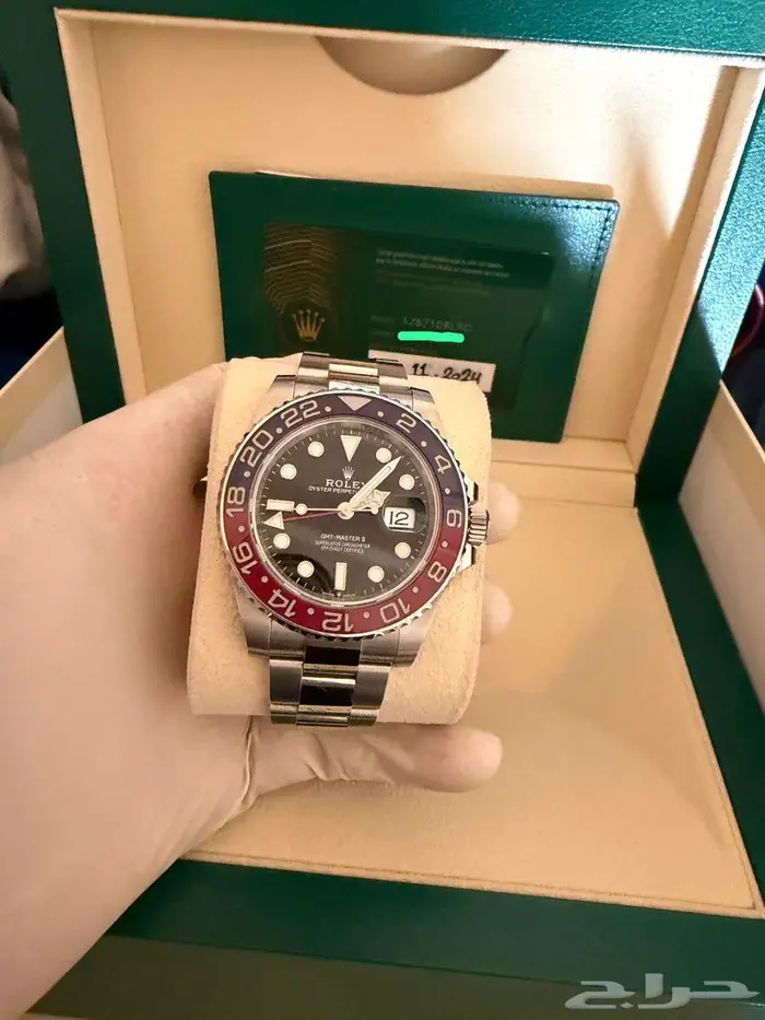 ساعات رولكس أصلية باندا  بيبسي  ديت جست اخضر 1