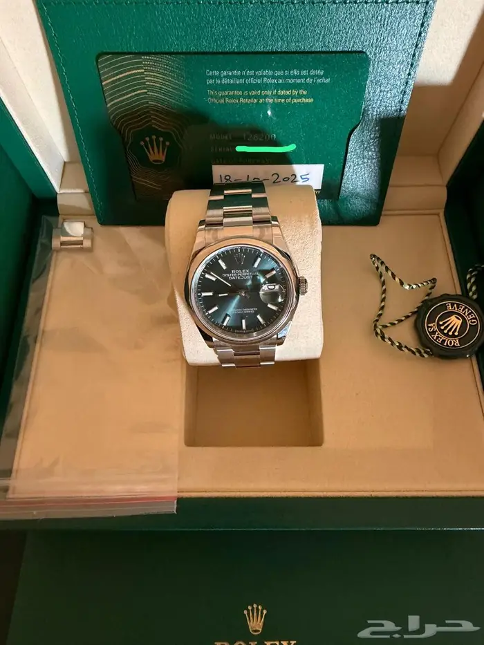 ساعات رولكس أصلية باندا  بيبسي  ديت جست اخضر 2