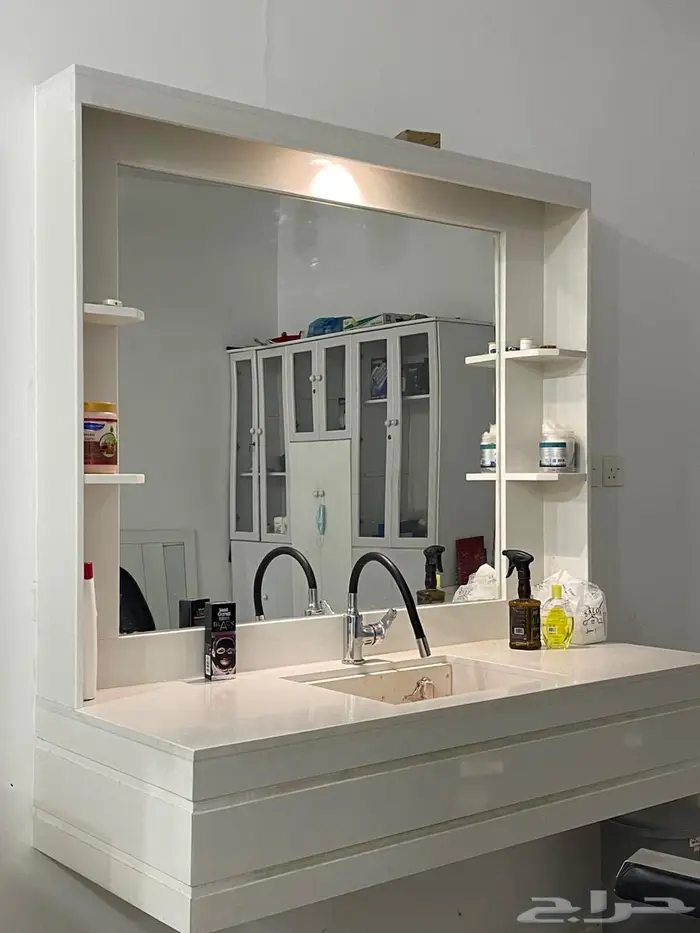 مغسلتين رخام صناعي نظيفة جدا 1