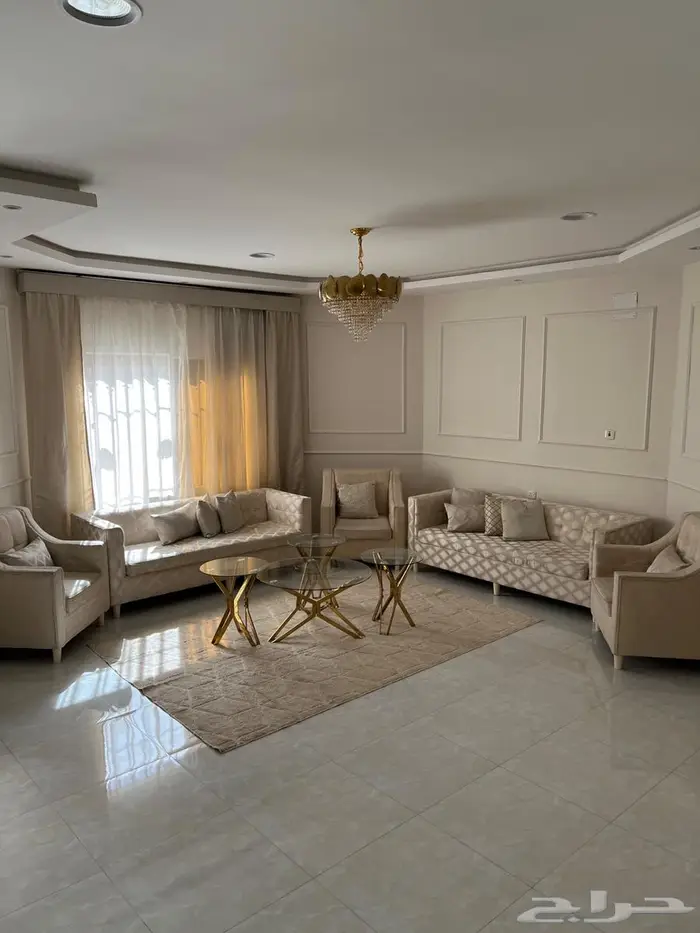 اثاث مجلس كامل مع طاولات وسجاد 0