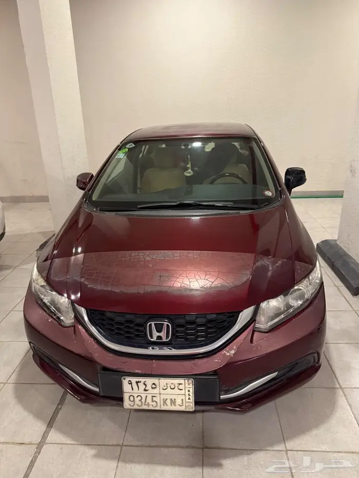 هوندا سيفيك 2015   نظافة فوق الوصف  الممشى  150 ألف كم فقط 3