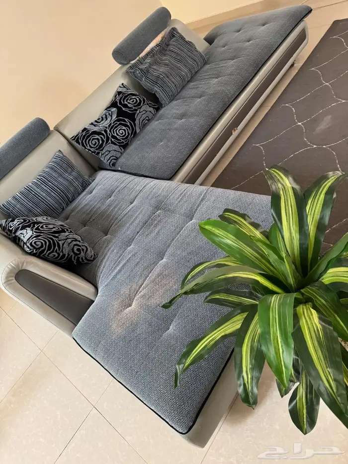 كنب للبيع رمادي انيق 10