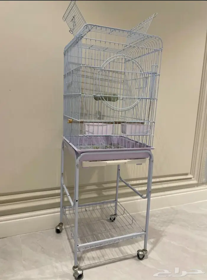 قفص ببغاء كبير بعجلات 1