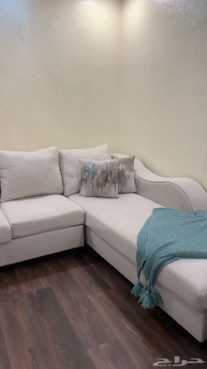 كنب فخامه جيده شبه جديد حرف L 1