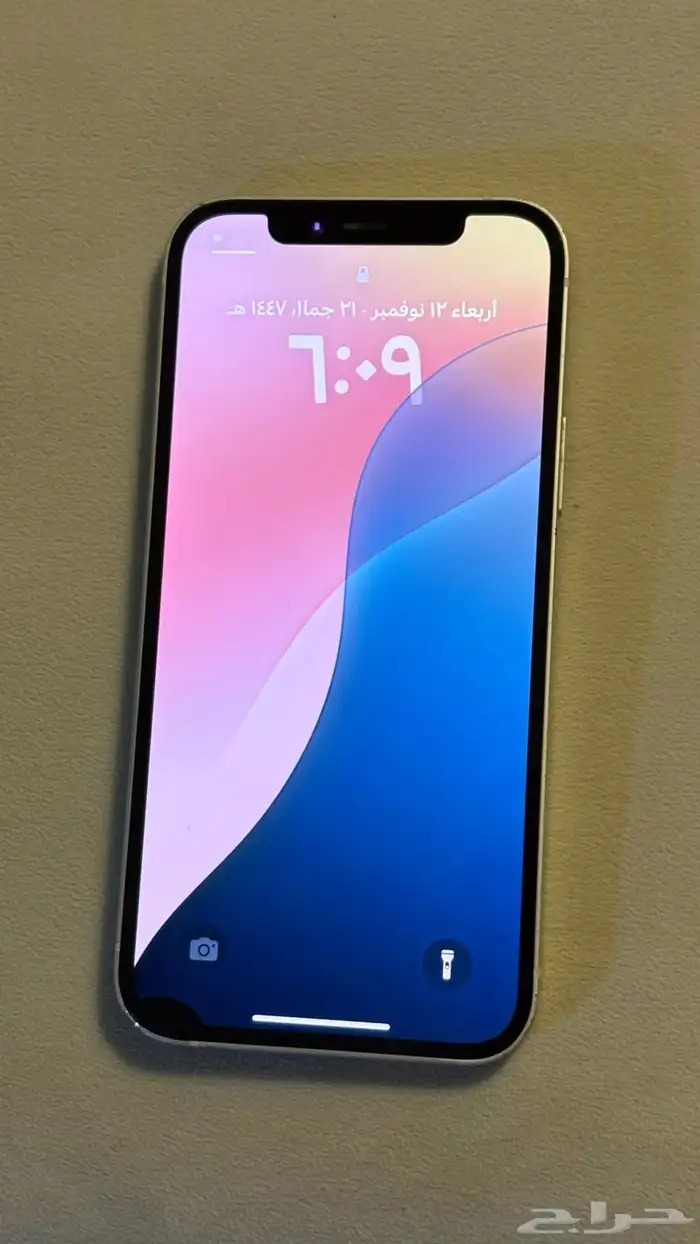 ايفون 12 اللون أبيض السعة 128 البطارية   87 1