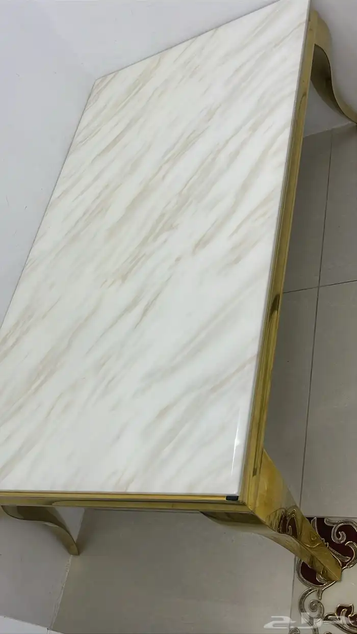 طاوله رخام بااطراف ستيل 0