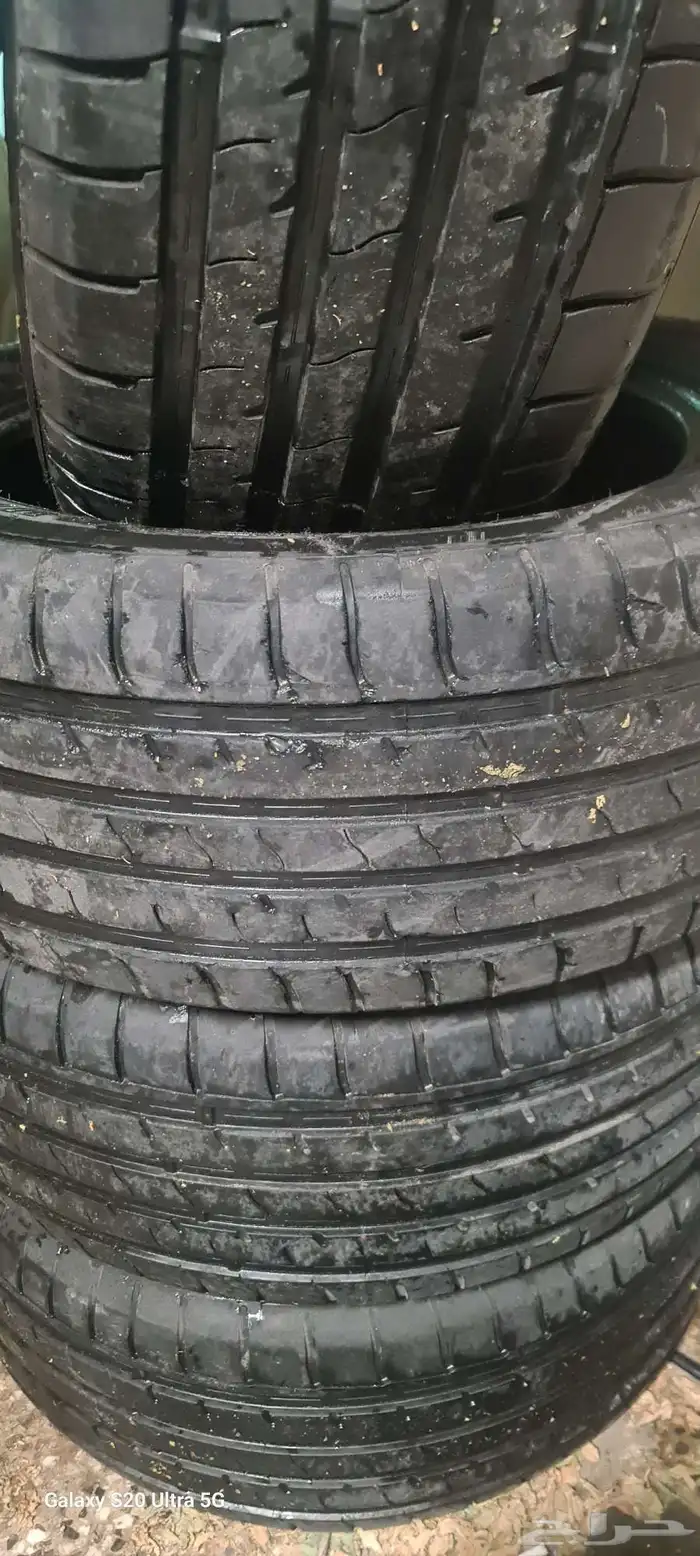 كفرات مقاس 20 285 50 20 شبه الجديده 1