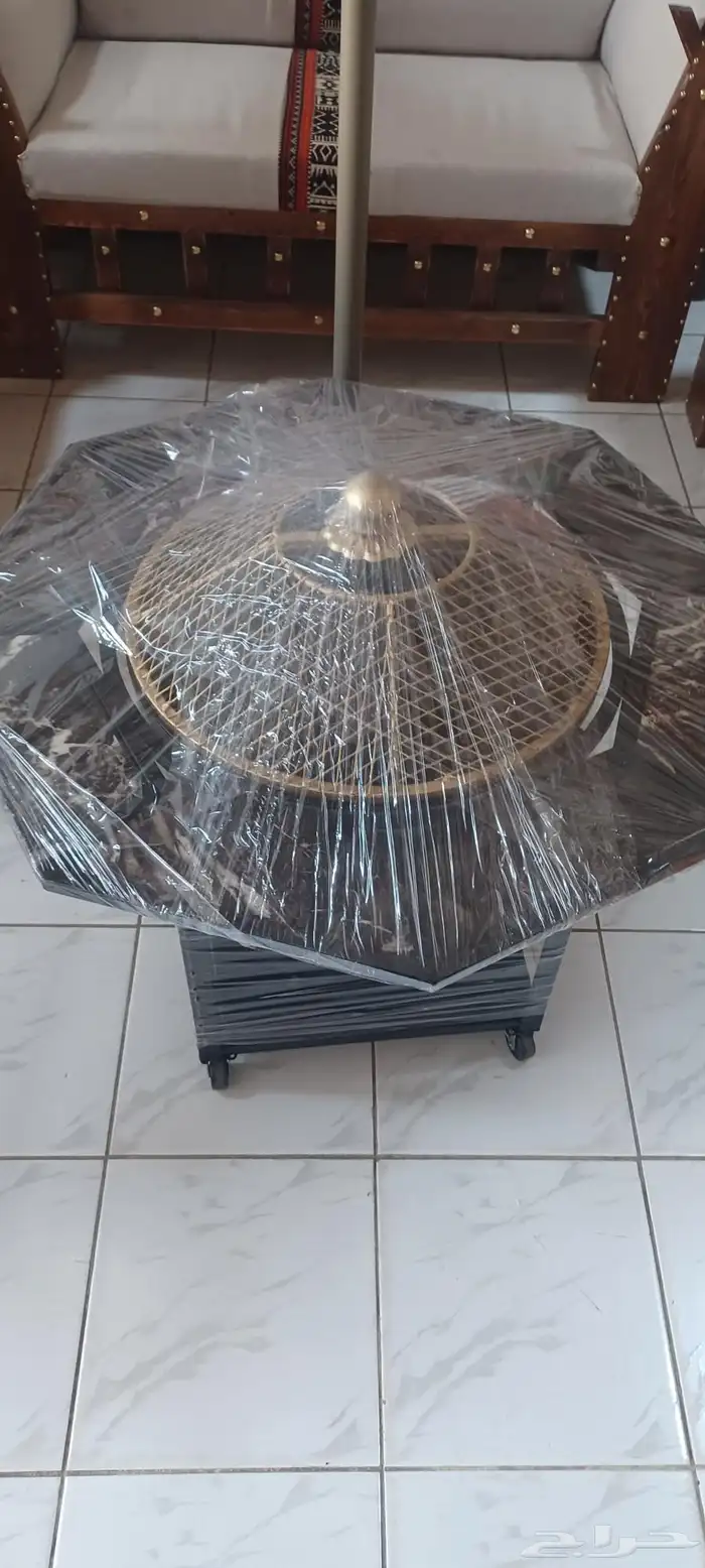 مناقل و حامل حطب سيراميك وحديد 4