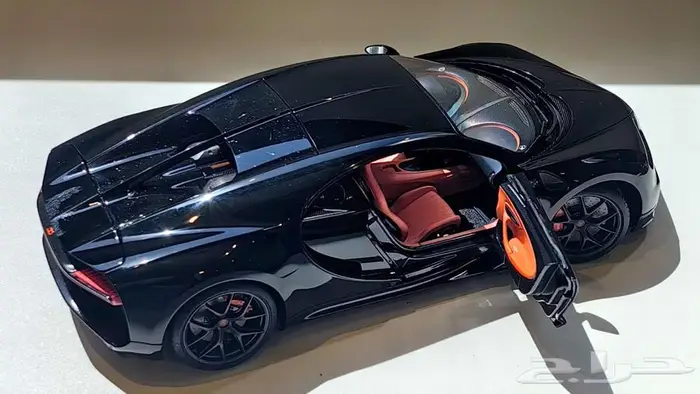 (( مجسم )) بوجاتي شيرون 2019 اسود 10