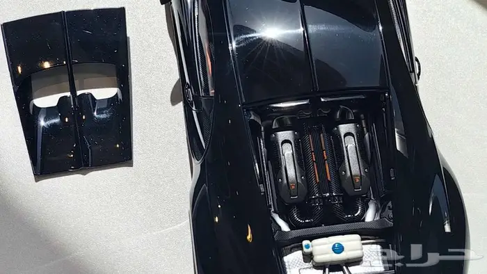 (( مجسم )) بوجاتي شيرون 2019 اسود 13