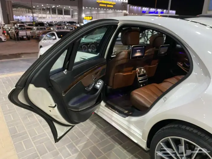 مرسيدس اس 400 2014 ابيض ماشيه 180الف كم 30