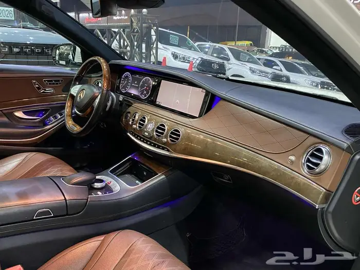 مرسيدس اس 400 2014 ابيض ماشيه 180الف كم 26