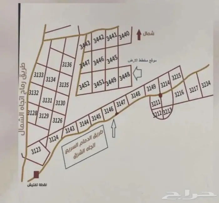 للبيع اراضي مخططات شرق الرياض مفرق رماح طريق الدمام 2