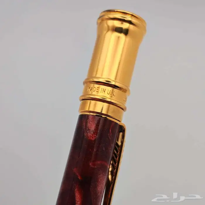 قلم باركر دوفولد Parker Duofold الأحمر المرخم 4