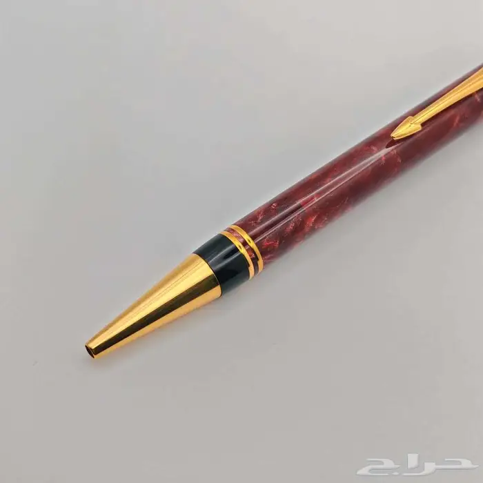 قلم باركر دوفولد Parker Duofold الأحمر المرخم 7