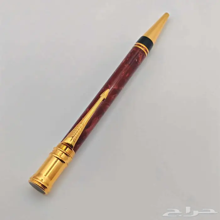 قلم باركر دوفولد Parker Duofold الأحمر المرخم 3