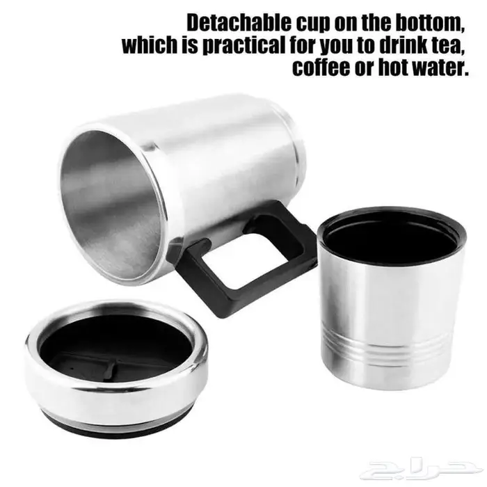 كوب تسخين السيارة الفولاذي المقاوم للصدأ 2