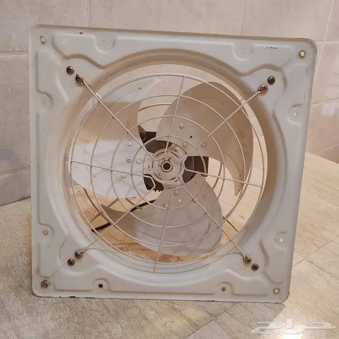 مروحة شفط حديد كورية 150واط 40 في 40 سم نظيفة على الشرط 2