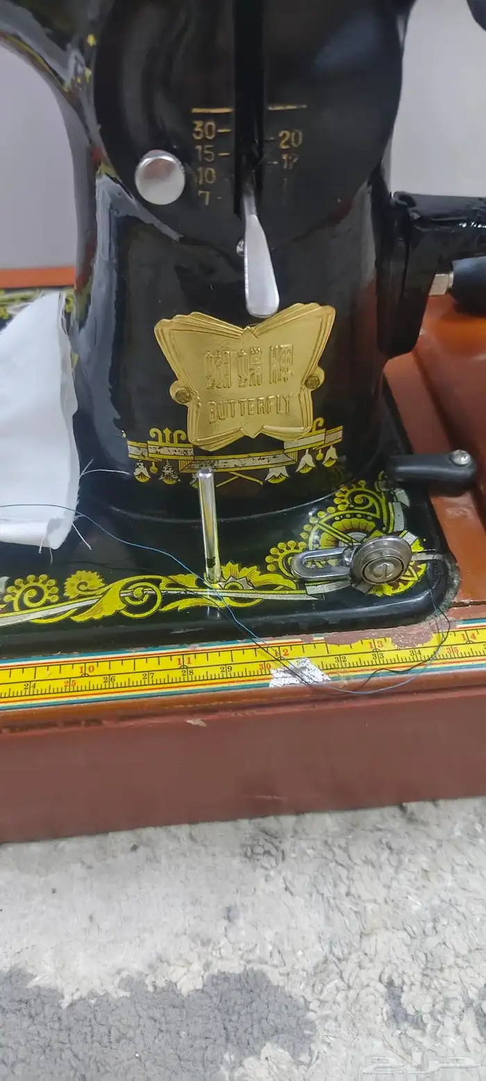 مكينة خياطة أبو الفراشة اصلية قديمة ثراثيه 4