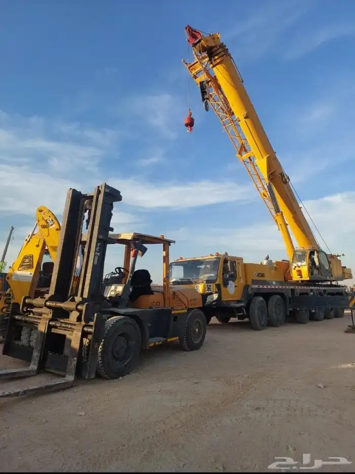 شركه المجد لتاجير المعدات الثقيله كرينات سيزر لف ومالفت رافع 5