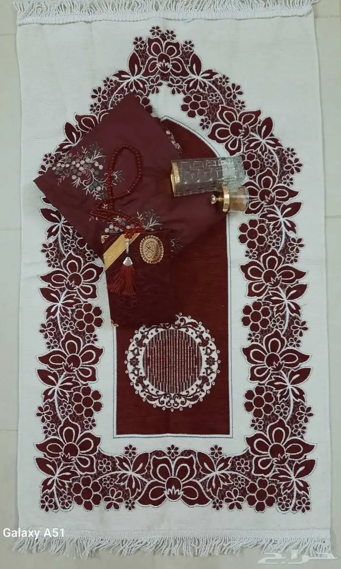 اطقم صلاة شرشف دبل كلوش ومطرز ومكسر 14
