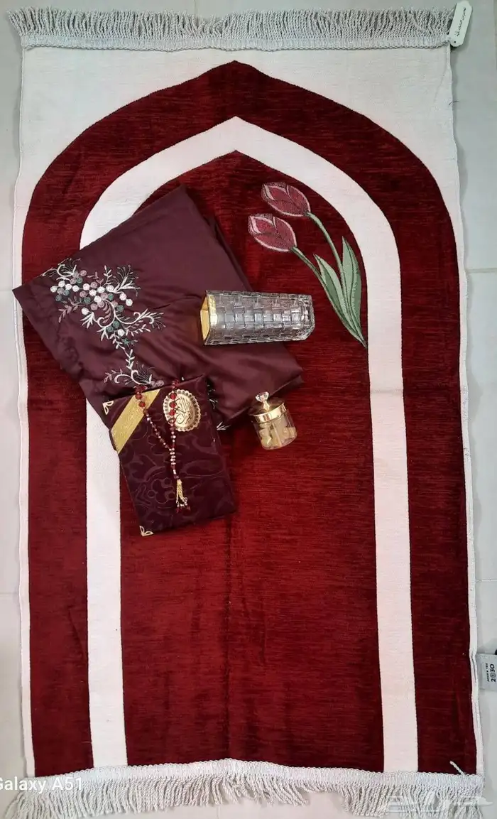 اطقم صلاة شرشف دبل كلوش ومطرز ومكسر 16