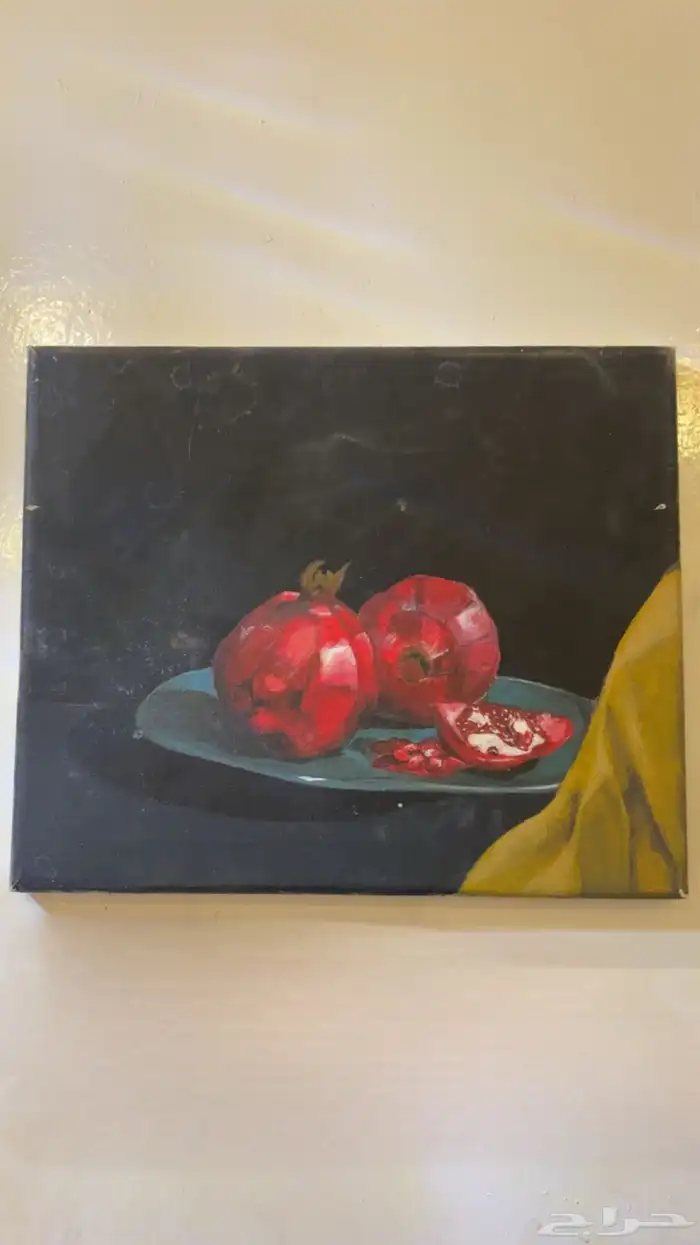 لوحة رسم يدوي بالوان اكريلك 0