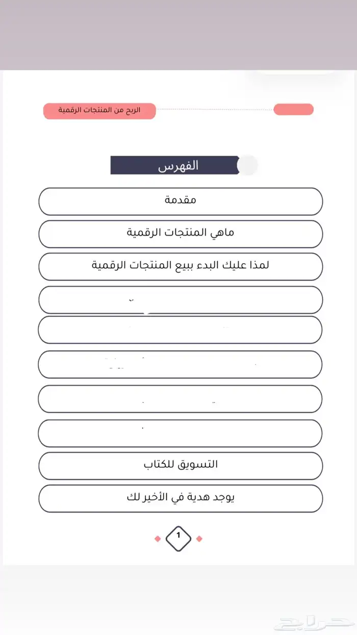 ملف مفيد عن تحقيق دخل من المنتجات الرقمية .. 1