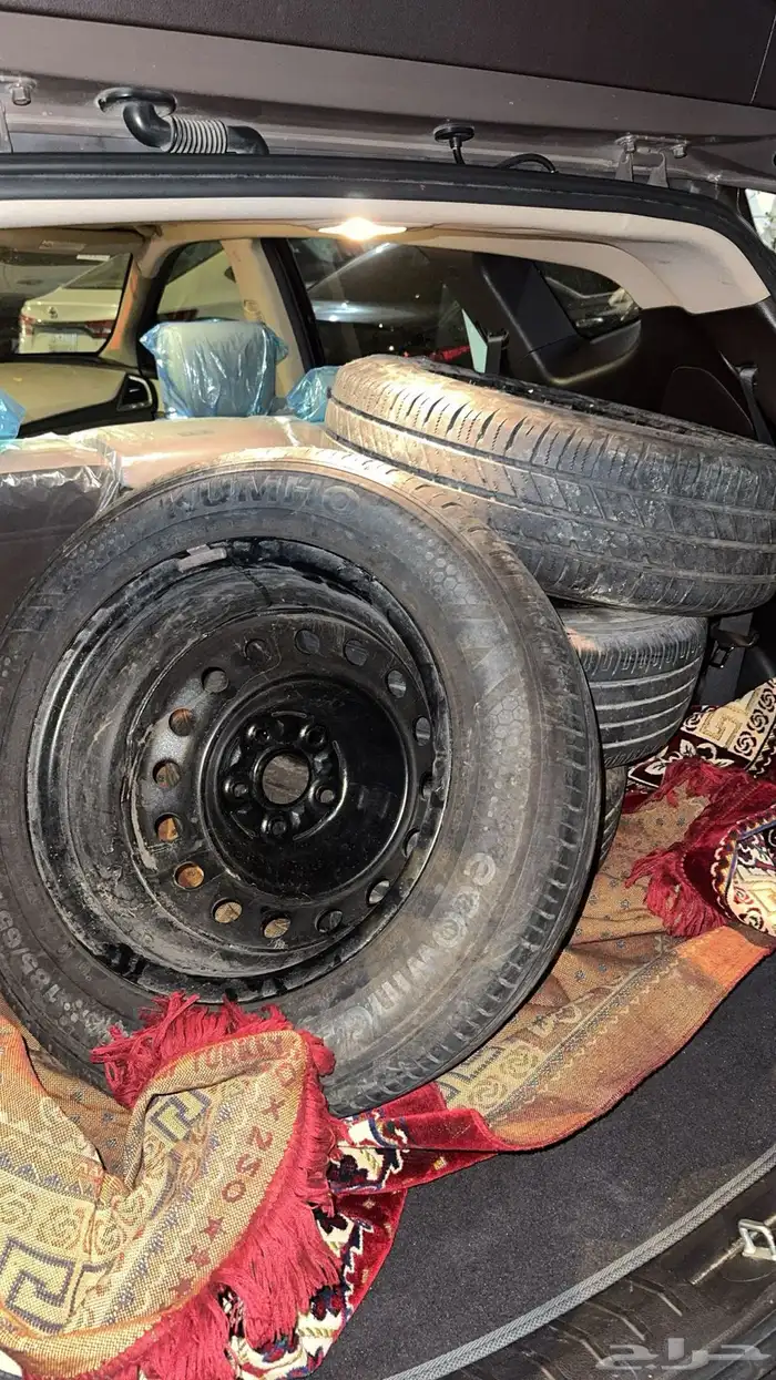 طقم جنوط وكفرات سوح النترا مقاس 15 1