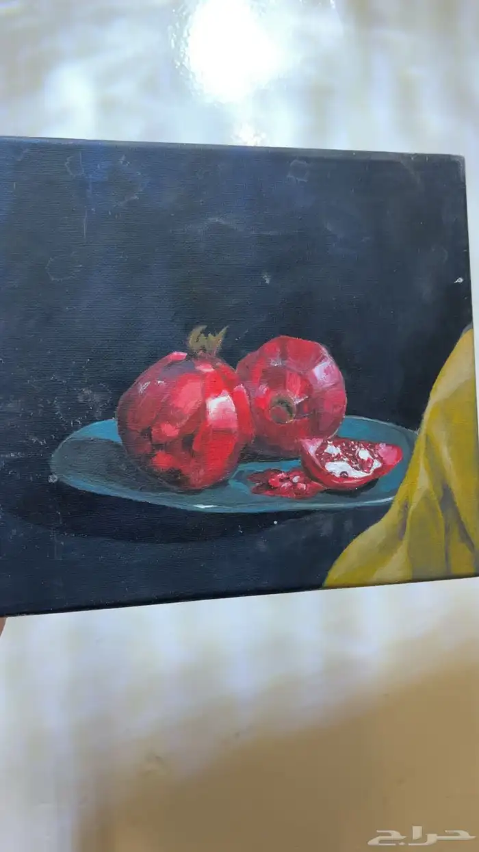 لوحة رسم يدوي بالوان اكريلك 1