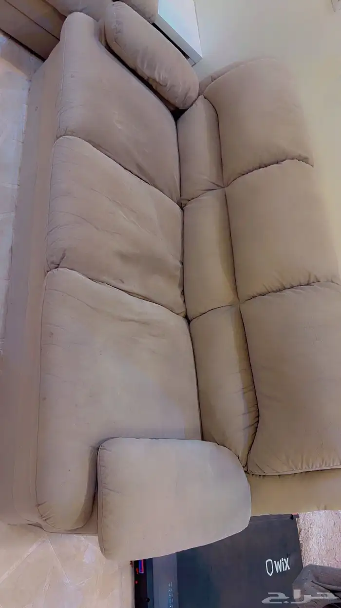 كنب من هوم سنتر ثلاث مقاعد ومقعد واحد 1