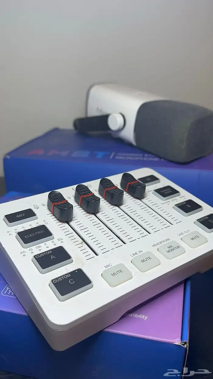 مكسر ومايك فيفاين معها كل اغراضها الاسلاك والستاند 3