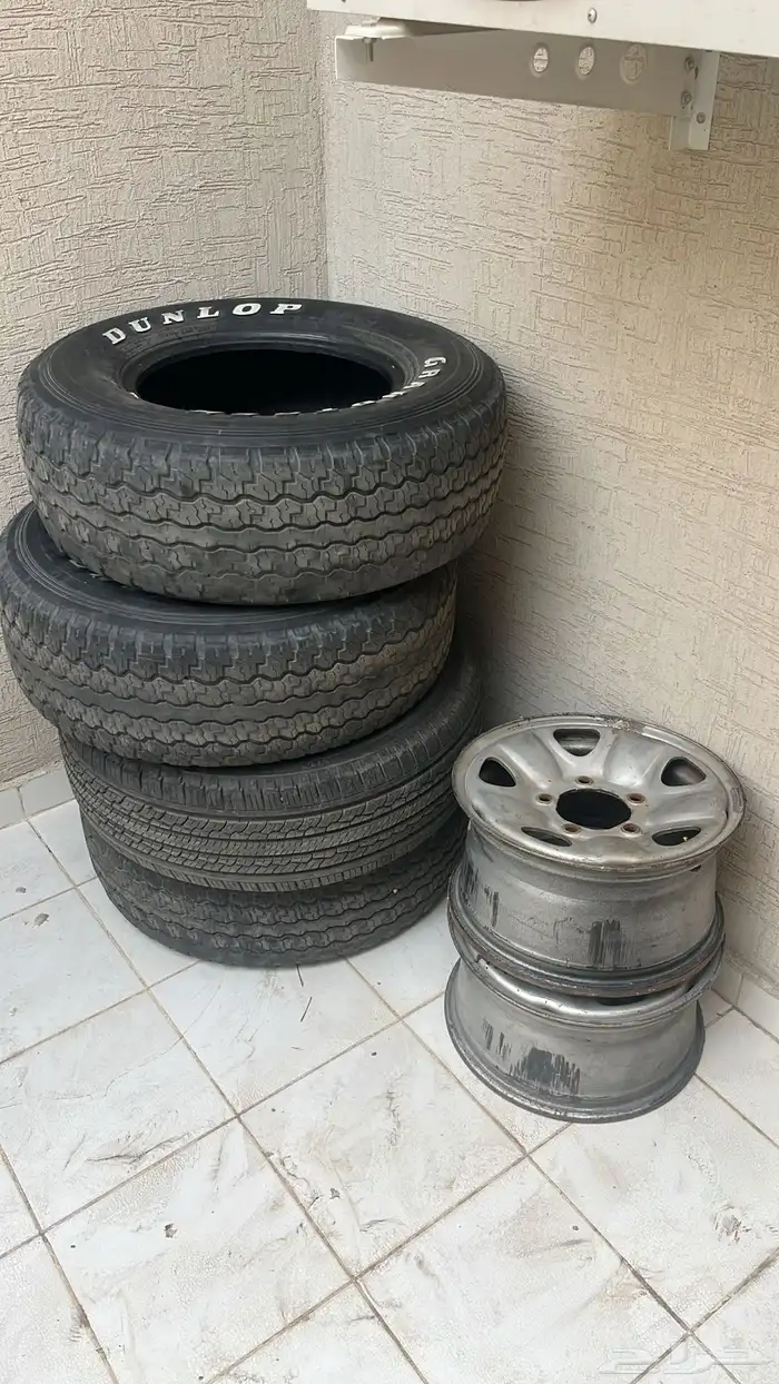 اربع جنوط ديزل بالد و اربع كفرات دلوب نص عمر 0