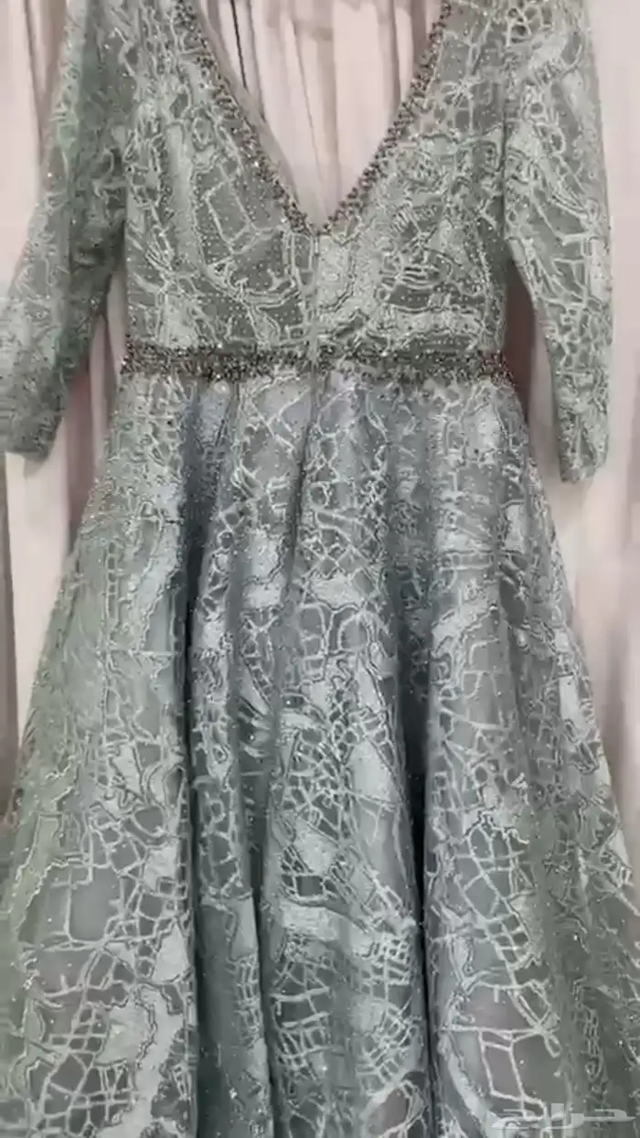 فستان نسائي فخم جدا  مناسب لأم العروس او العريس 0