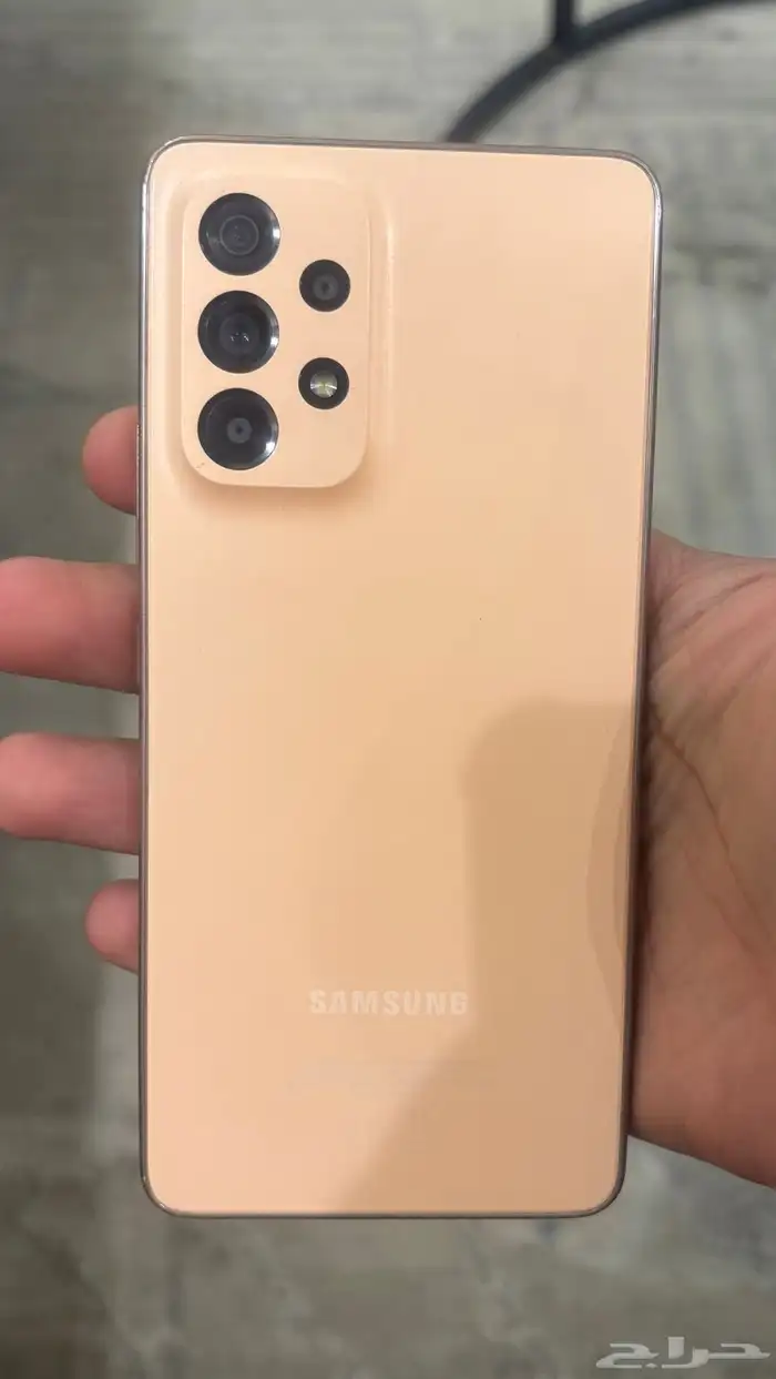 للبيع جلكسي A53 5G 256G الرام 8 لون برتقالي عمر البطارية 98 2
