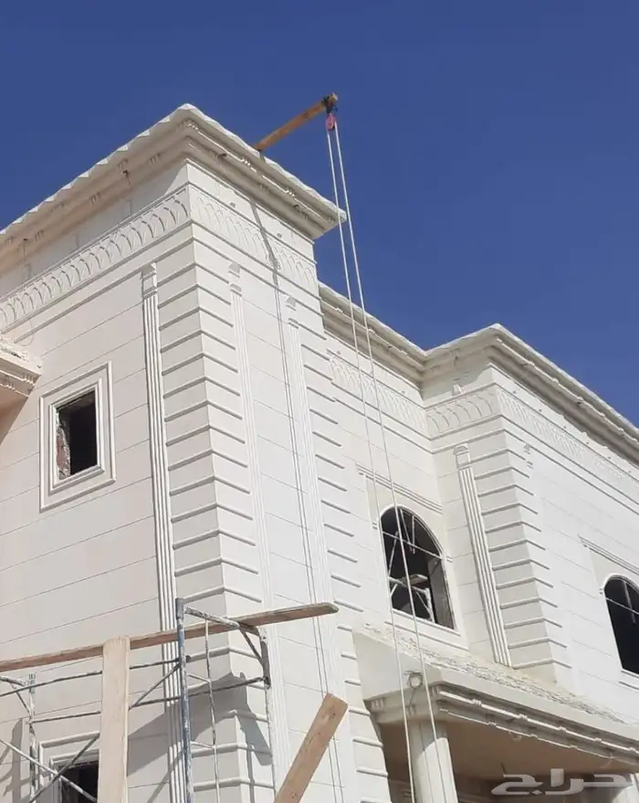 تلبيس واجهات خارجيه لياسه اسمنتيه بشكل الحجر الطبيعي وترميم 3