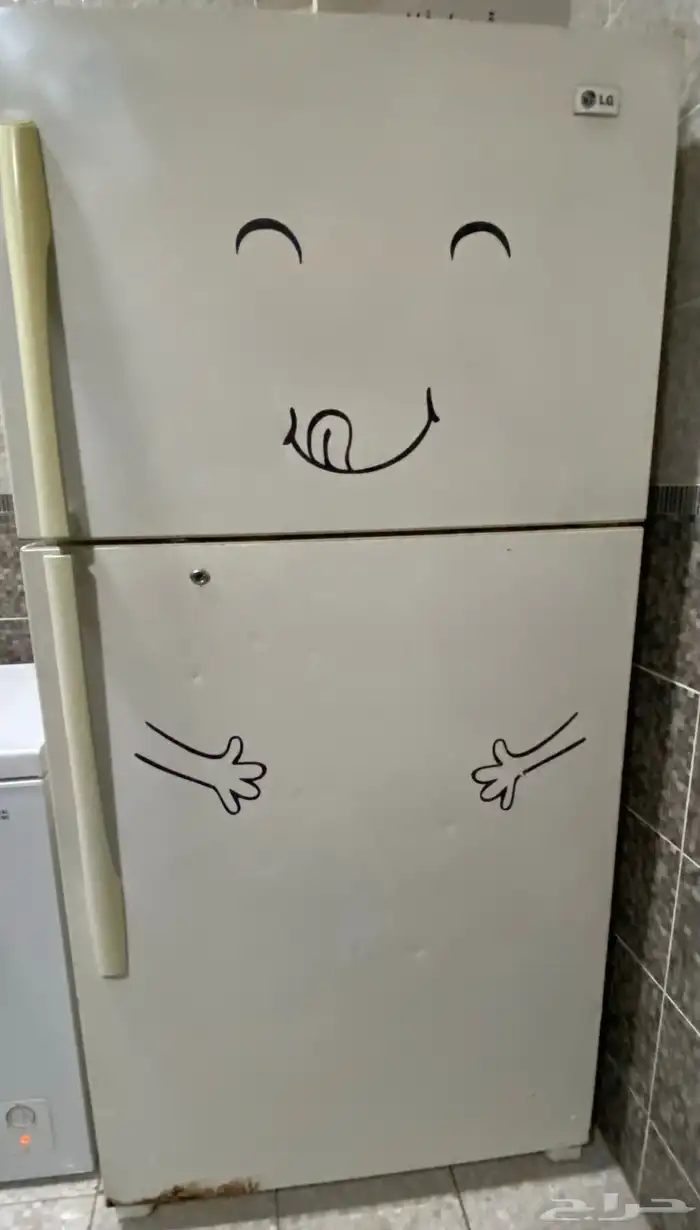 ثلاجة LG تبريد وفريزر ممتاز   نظيفة 0