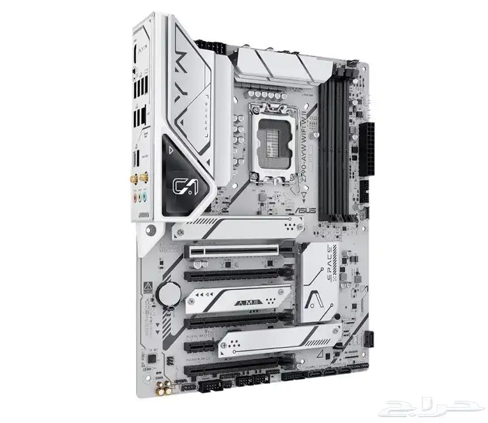مذربورد Z790 اسوس أبيض بالكامل جديد بكرتونه 2