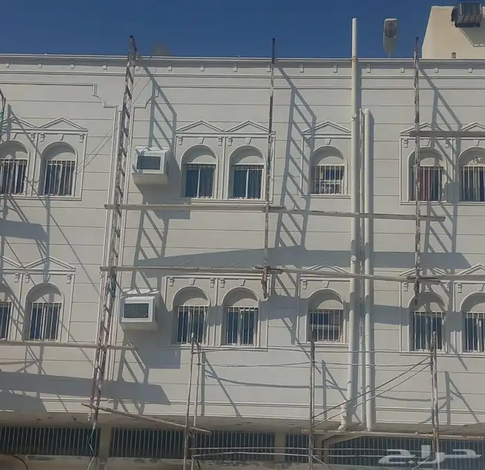 تلبيس واجهات خارجيه لياسه اسمنتيه بشكل الحجر الطبيعي وترميم 6