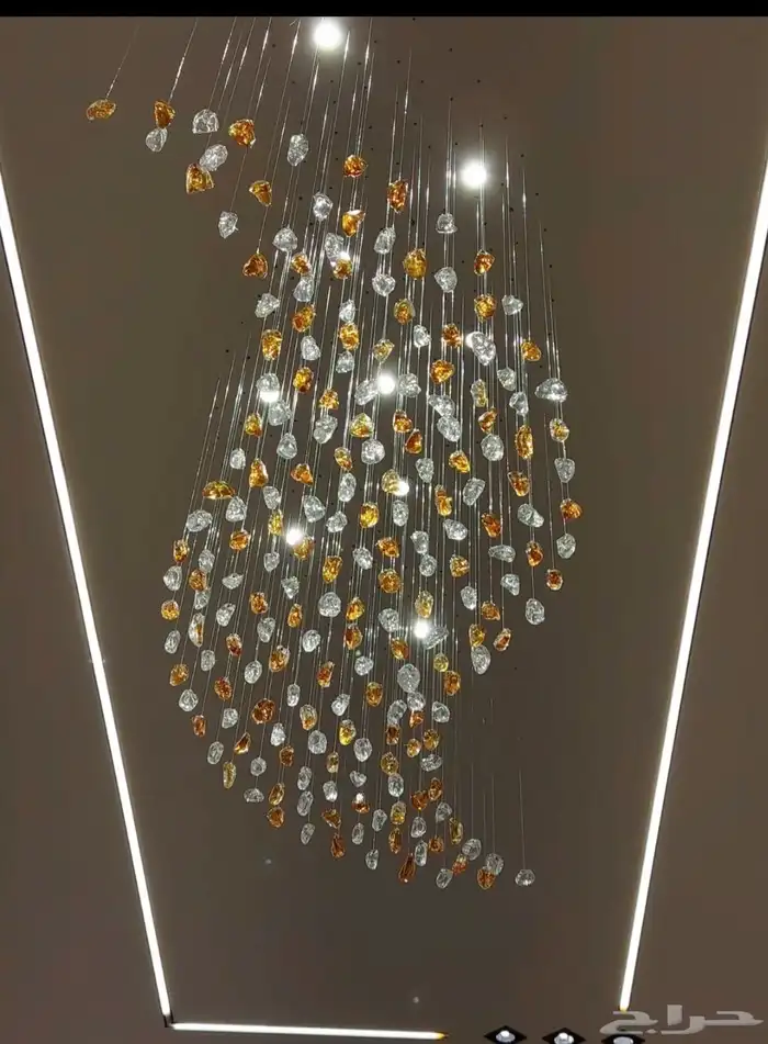 ثريات نجف كرستال تفصيل حجر حسب طلب يوجد لدينا توصيل وتركيب 3