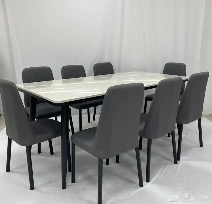 افخم طاولات طعام رخام 4او 6او 8 كراسي جودة ممتازة 0