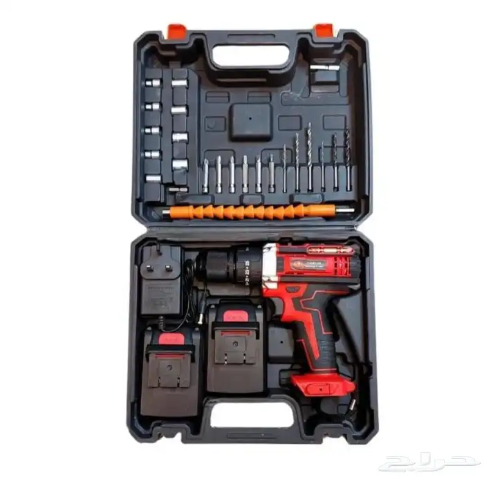 مفك براغي مع عدد 2 بطاريه بقوة 48 V السعر   125ريال 0